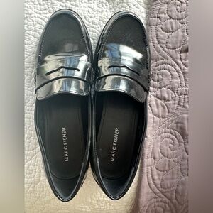 Marc Fisher Shiny Black Loafers